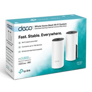 Sistema WIFI Mesh Asombroso Internet en todos los rincones de la casa, hasta en el sótano TP-LINK DECO M4 (2-PACK) AC1200